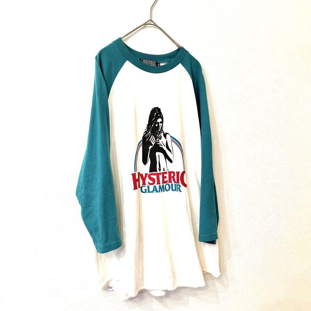 HYSTERIC GLAMOUR ヒステリックグラマー Tシャツ 7部袖 HYSTERIC GLAMOUR ヒステリックグラマー Tシャツ 7部袖