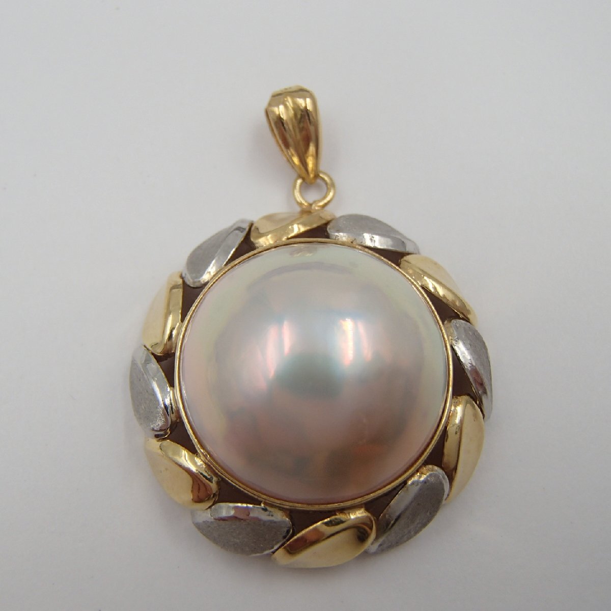 ◎マベパール ペンダントトップ ペンダント /K18 750 重量約5.2g / 真珠 アクセサリー◎YS
