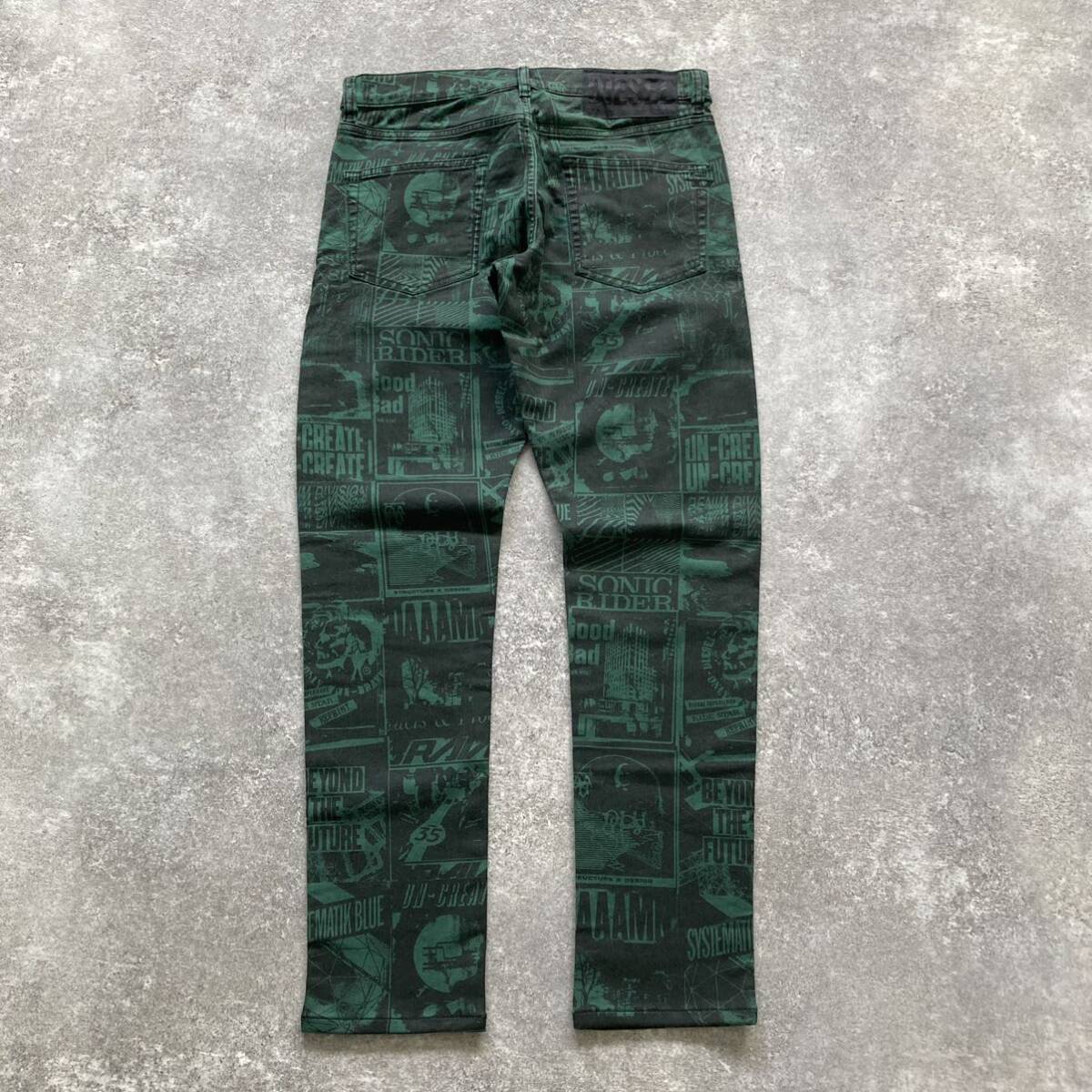 DIESEL / ディーゼル】 (タグ付き) ストレッチ 総柄パンツ D DIESEL / ディーゼル】 (タグ付き) ストレッチ 総柄パンツ D