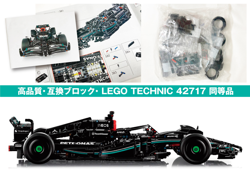 F1 ミルトン　レゴ互換品　AMG ラッセル　42171 W14 レゴ(LEGO) テクニック Mercedes-AMG F1 W14 E Performance