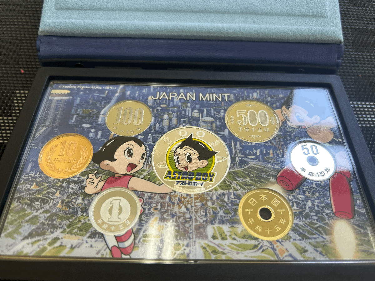 9】鉄腕アトム誕生記念 2003 プルーフ貨幣セット 手塚治虫 銀貨