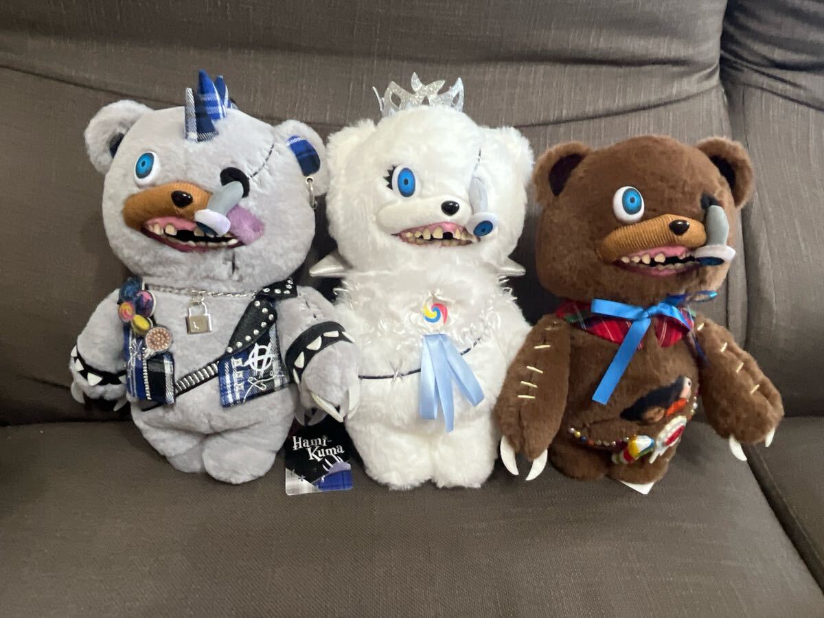 USJ 限定 ハミクマ ハミクマソウル ハミクマパンク ぬいぐるみ 3 USJ 限定 ハミクマ ハミクマソウル ハミクマパンク ぬいぐるみ 3
