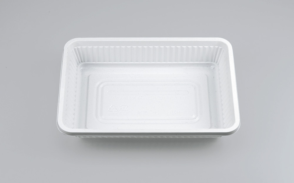 使い捨て弁当箱 丼物 耐熱-6(ホワイト)本体(B) 【1600枚 使い捨て弁当箱 丼物 耐熱-6(ホワイト)本体(B) 【1600枚