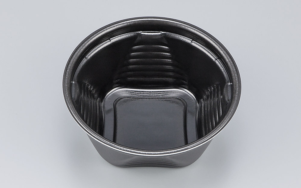 蓋付き】使い捨て弁当箱 丼物 NFピッタ15 黒(S) 本体 蓋付き】使い捨て弁当箱 丼物 NFピッタ15 黒(S) 本体