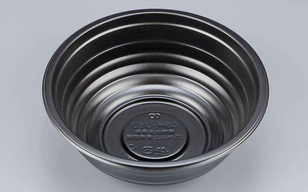 【蓋付き】使い捨て弁当箱 丼物 ＣＢＨ－３６３（黒） 本体・フタ 【600枚セット】 シーピー化成 どんぶり 業務用 スーパー