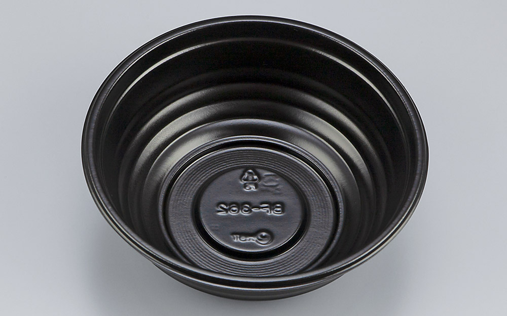 使い捨て弁当箱 丼物 ＢＦ－３６２（黒）本体 【800枚】 シーピー化成 どんぶり 業務用 スーパー