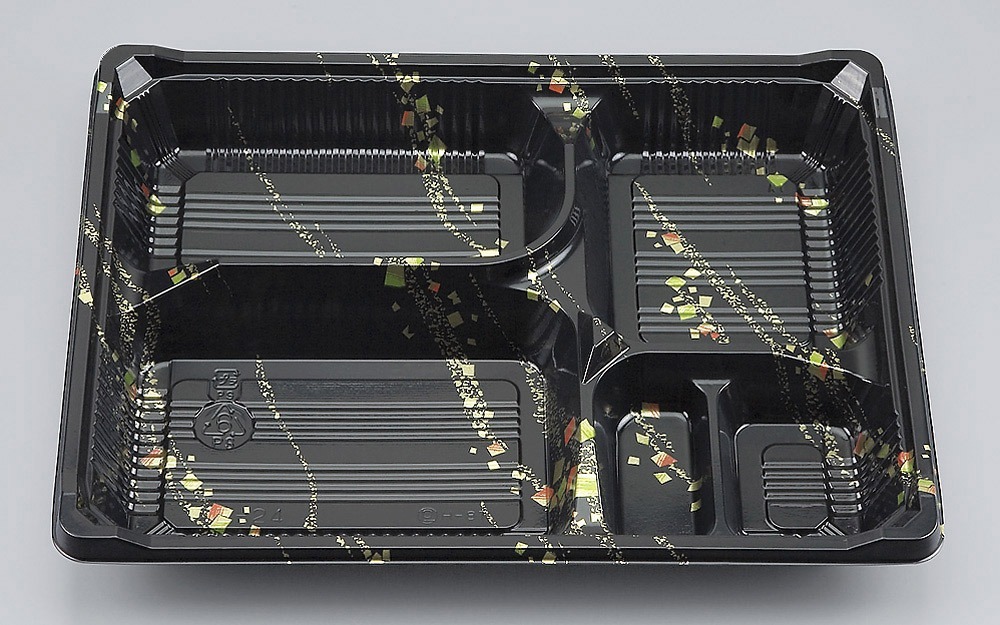 使い捨て弁当箱 蓋付き ZE-24(金の舞)透明蓋付 【400枚 使い捨て弁当箱 蓋付き ZE-24(金の舞)透明蓋付 【400枚