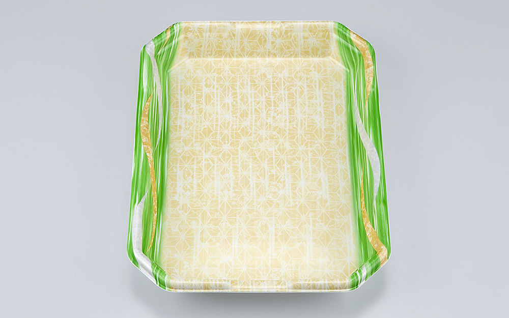 使い捨て 食品トレー L-カク3.5(滝川緑) 【300枚 使い捨て 食品トレー L-カク3.5(滝川緑) 【300枚