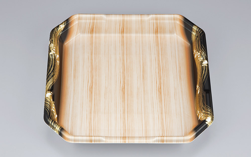 使い捨て 食品トレー L-カク3(筆木目) 【300枚】 シーピー化成 業務用 スーパー