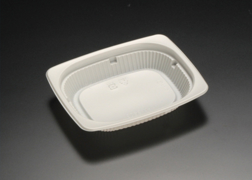 【蓋付き】使い捨て惣菜容器 バイオデリカ ＨＭ２６０Ｂ（白） 本体・フタ 【1500枚セット】 リスパック 業務用 スーパー テイクアウト