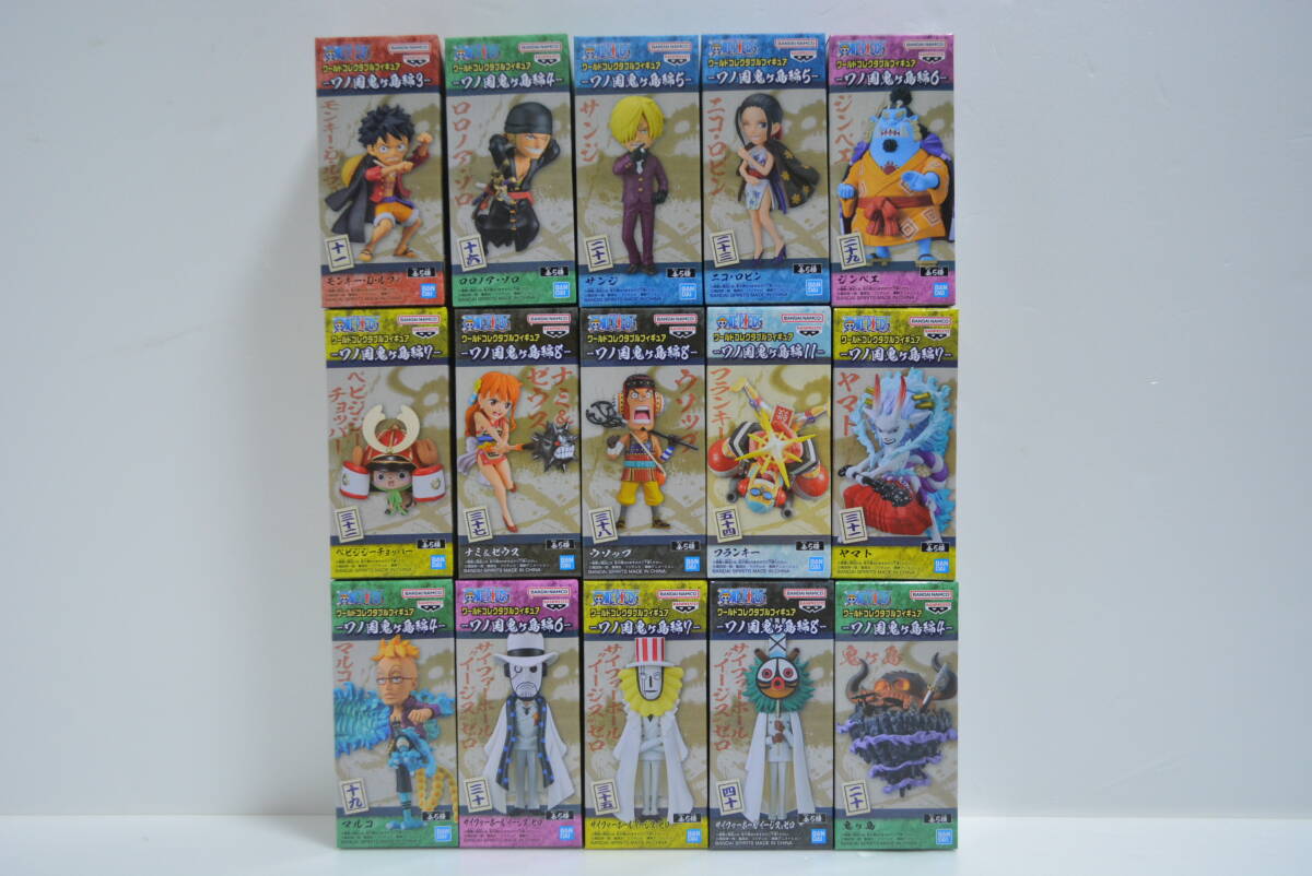 ONE PIECE WCFワノ国鬼ヶ島編15体 麦わらの一味 ルフィ ゾロ ONE PIECE WCFワノ国鬼ヶ島編15体 麦わらの一味 ルフィ ゾロ