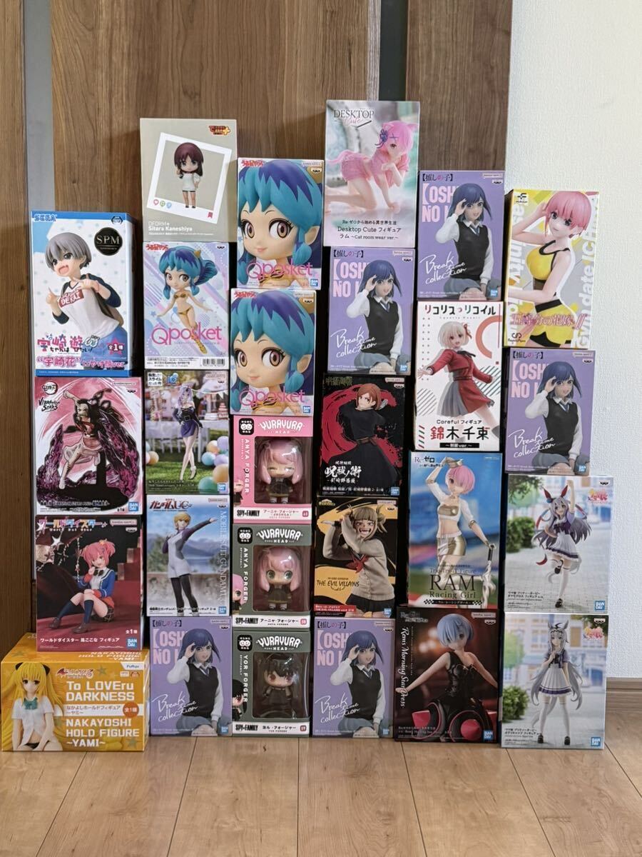 未開封品27個 美少女フィギュア 転スラ シオン ToLOVEる ヤミ 宇崎 推しの子 リゼロ レム リコリス 千束 うる星やつら他まとめ大量セット