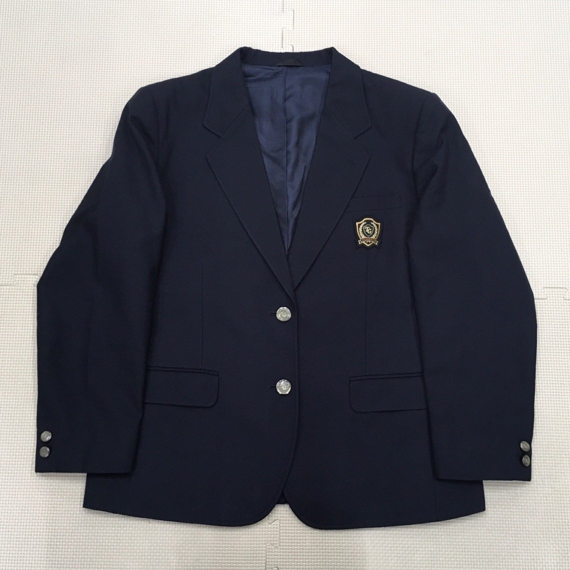 A1063/T(中古)神奈川県 立花学園高校 女子制服 1点 /ブレザー:13T/着丈:約64cm/身幅:約54cm/KANKO/冬服/冬用/学生服/卒業生品