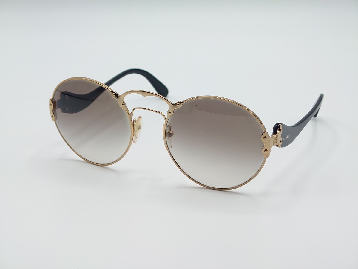 PRADA hyde着 プラダ SPR55T ラウンドサングラス 丸型 ブラック PRADA hyde着 プラダ SPR55T ラウンドサングラス 丸型 ブラック