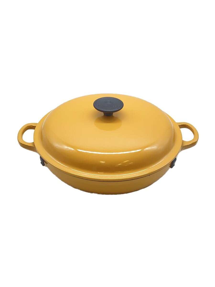 LE CREUSET* saucepan / size :26cm/YLW/byufekya Serow ru