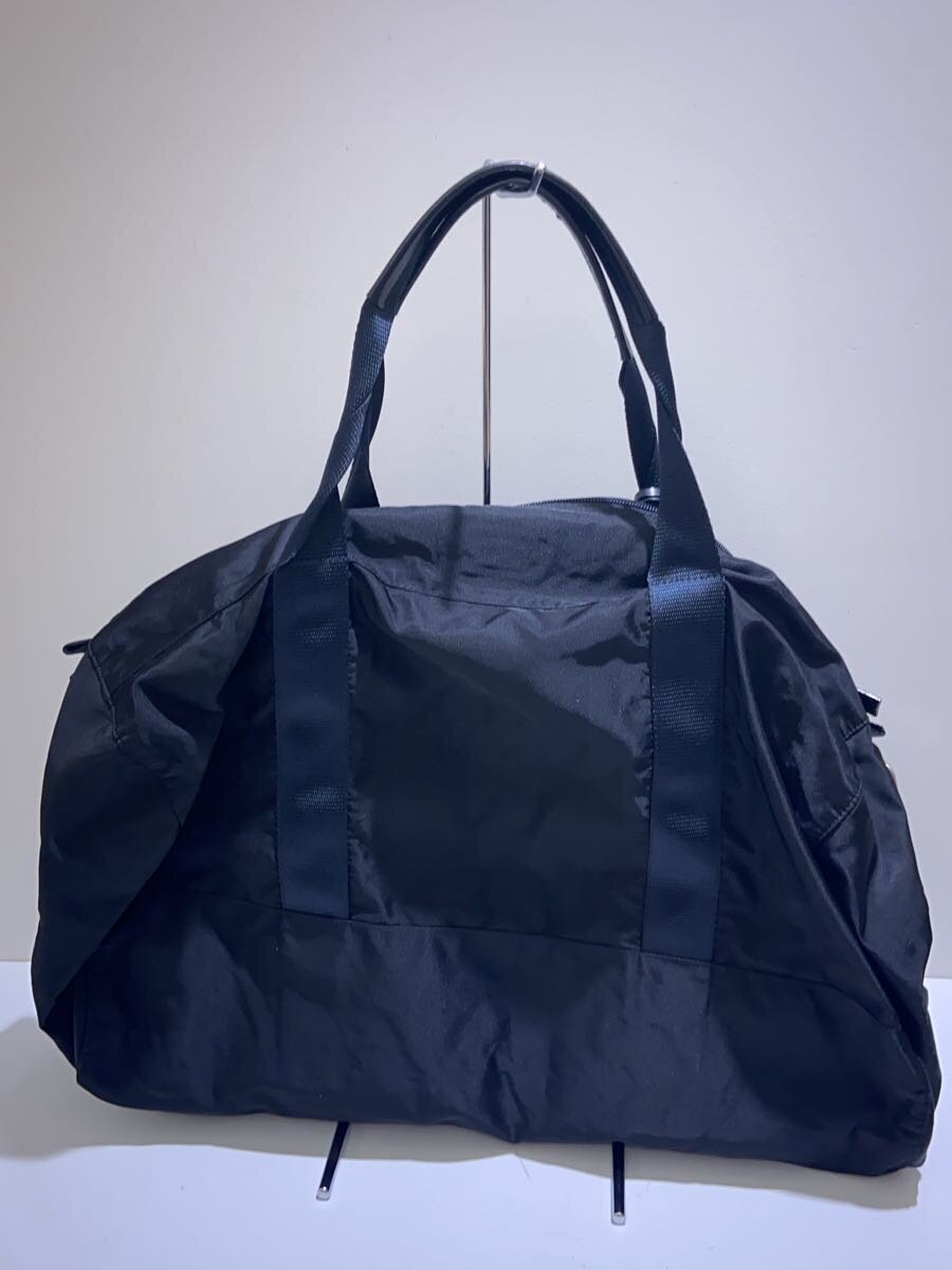 PRADA* Boston bag / nylon /BLK/ plain 