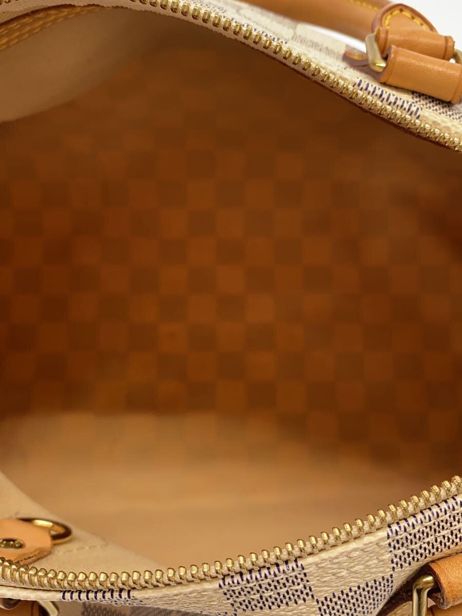LOUIS VUITTON* speedy 30_ Damier * azur _WHT/PVC/WHT