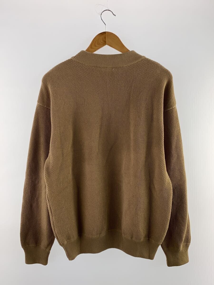 crepuscule*Moss stitch Moc Neck L/S sweat/1/ Brown /2203-001