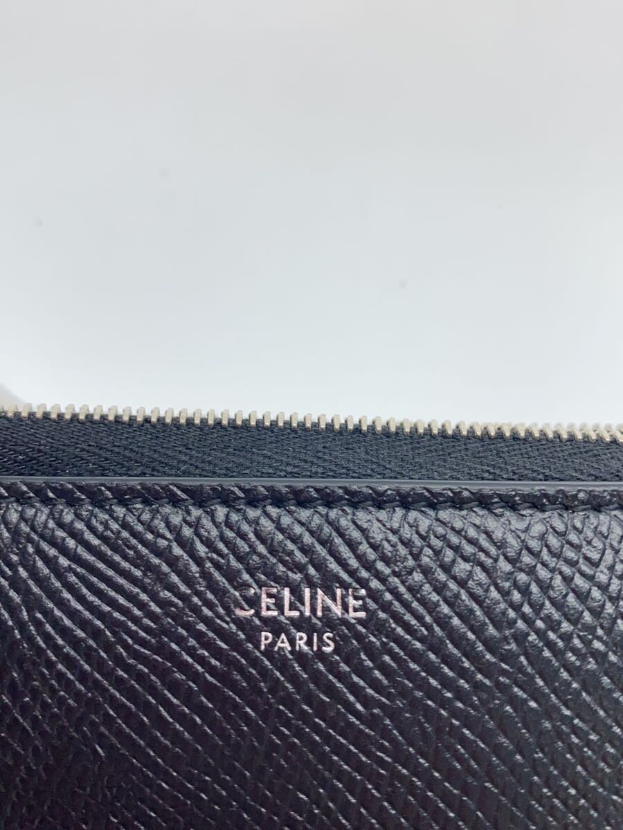 CELINE◇ラージジップウォレット/グレインドカーフスキン/長財布 CELINE◇ラージジップウォレット/グレインドカーフスキン/長財布
