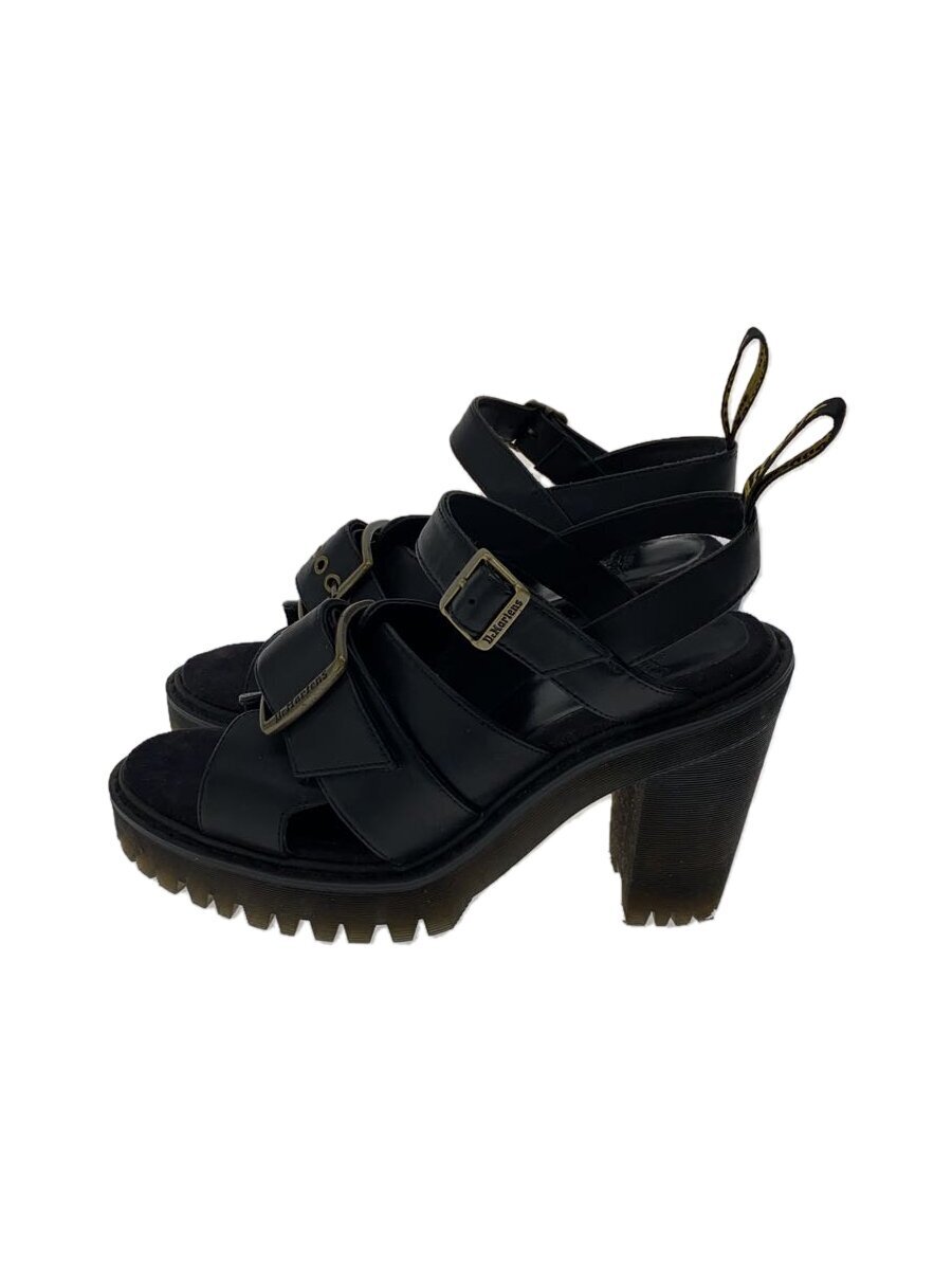 Dr.Martens◆サンダル/UK5/BLK/レザー