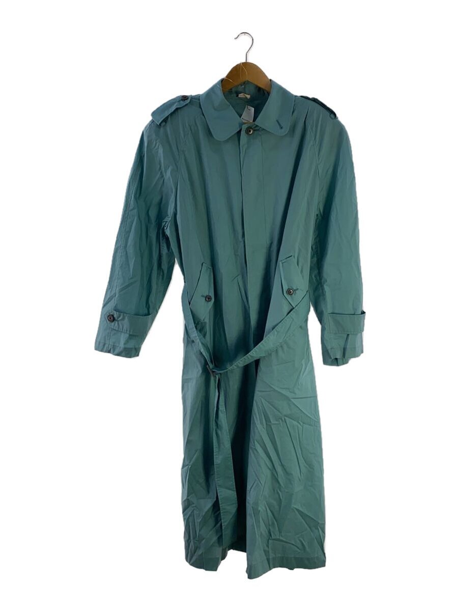 MAISON EUREKA◆MAXI TRENCH COAT 250 マキシトレンチコート /FREE/コットン/BLU//
