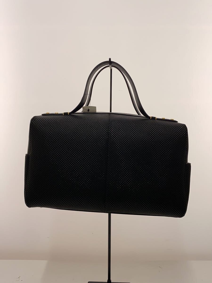 inden-ya/ Boston bag / leather /BLK/ plain 