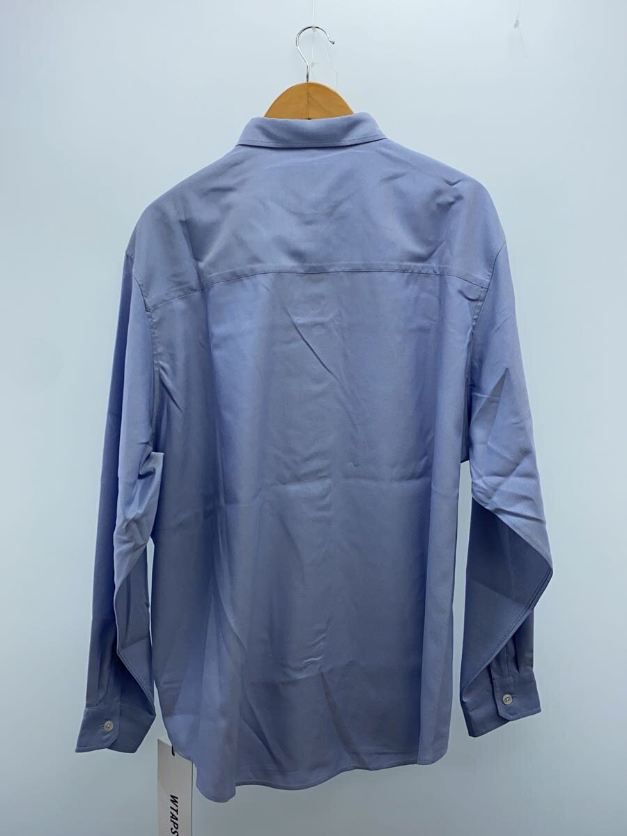 WTAPS ◇ Long Sleeve Shirt / 4 / Polyester / BLU / Solid WTAPS ◇ Long Sleeve Shirt / 4 / Polyester / BLU / Solid