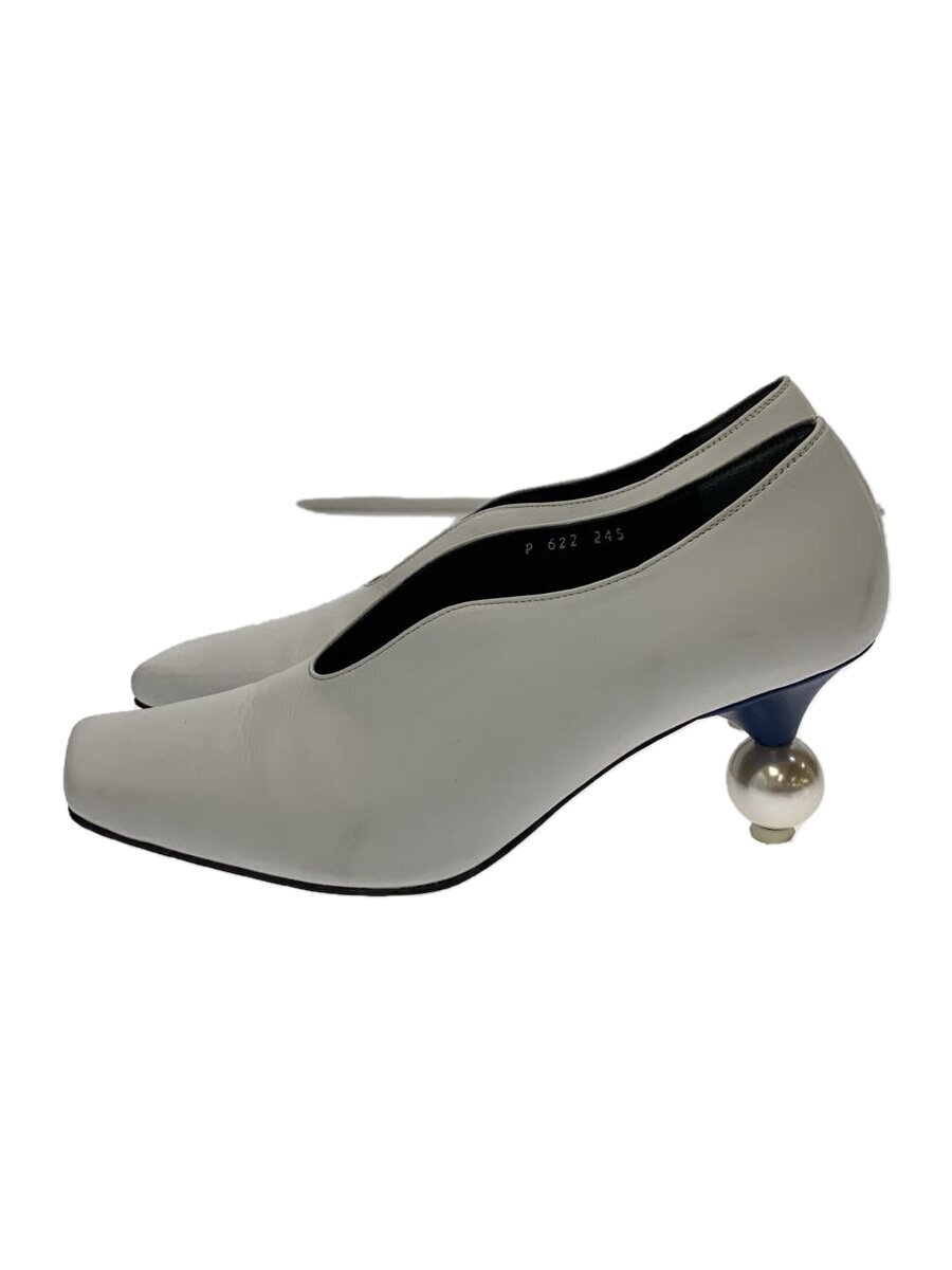 YUULYIE ユルイエ パンプス 37.5 YUUL YIE/ユルイエ/スクエアトゥ/パンプス/37.5/WHT/レザー