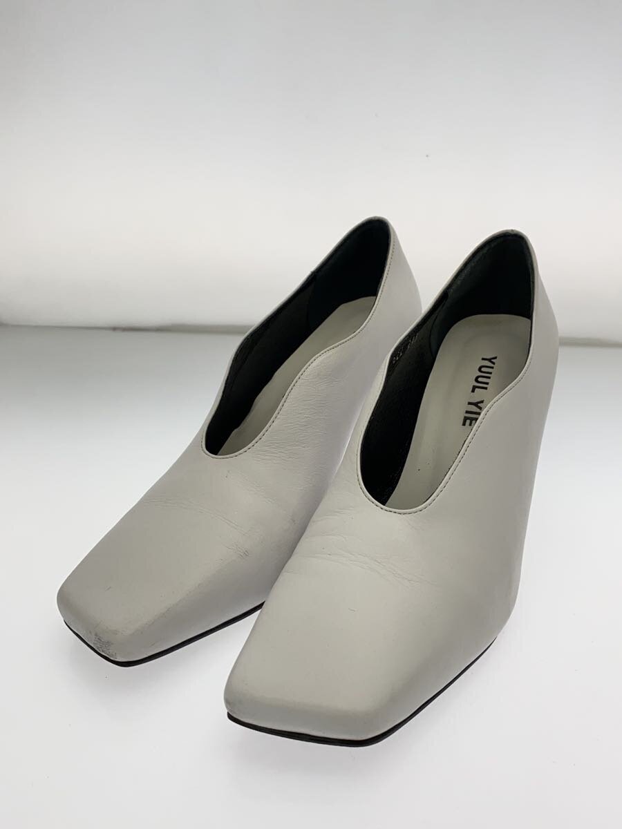 YUULYIE ユルイエ パンプス 37.5 YUUL YIE/ユルイエ/スクエアトゥ/パンプス/37.5/WHT/レザー