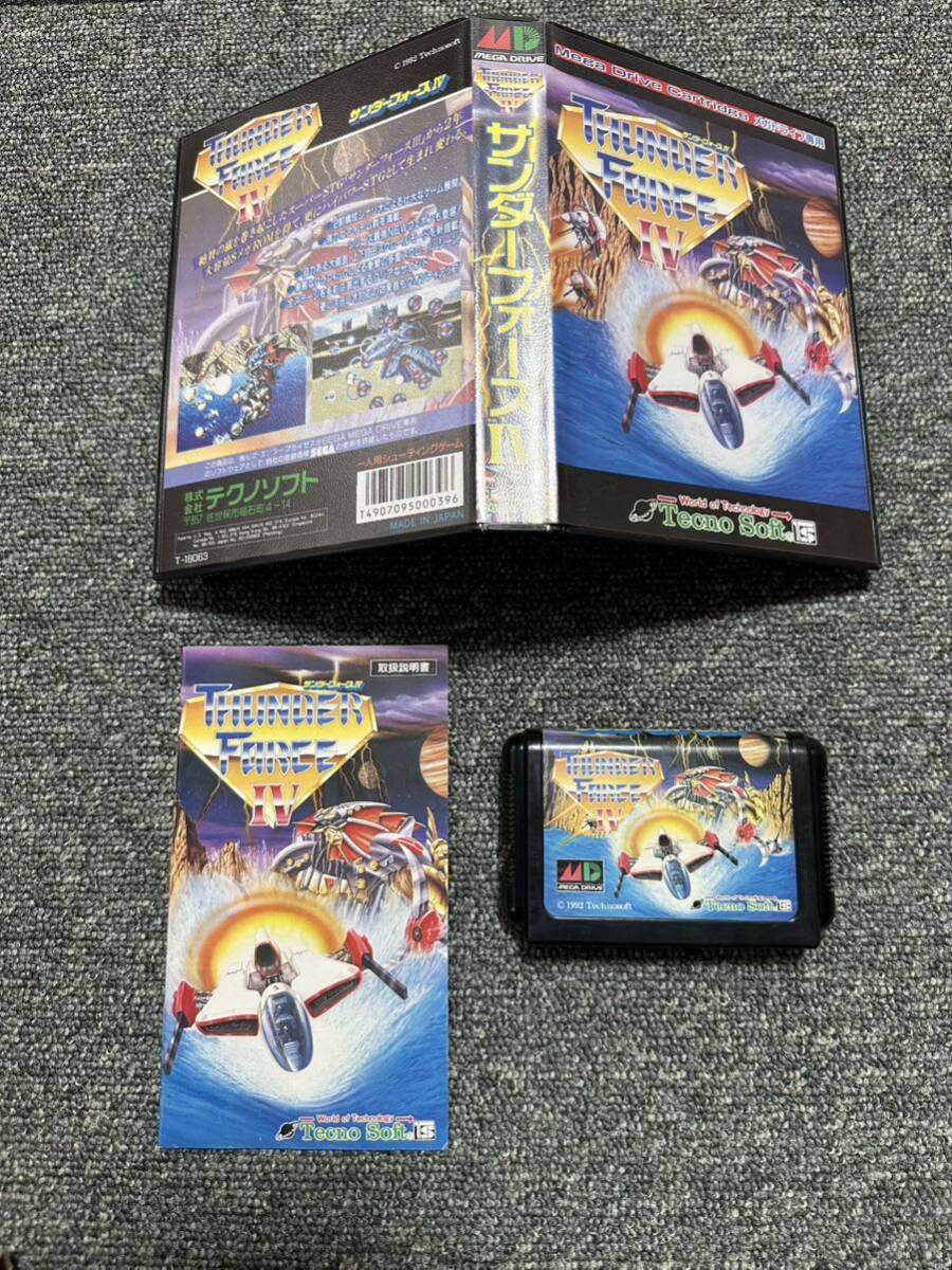 サンダーフォースIV サンダーフォース4 セガ メガドライブ THUNDER FORCE TECHNO SOFT 箱説付