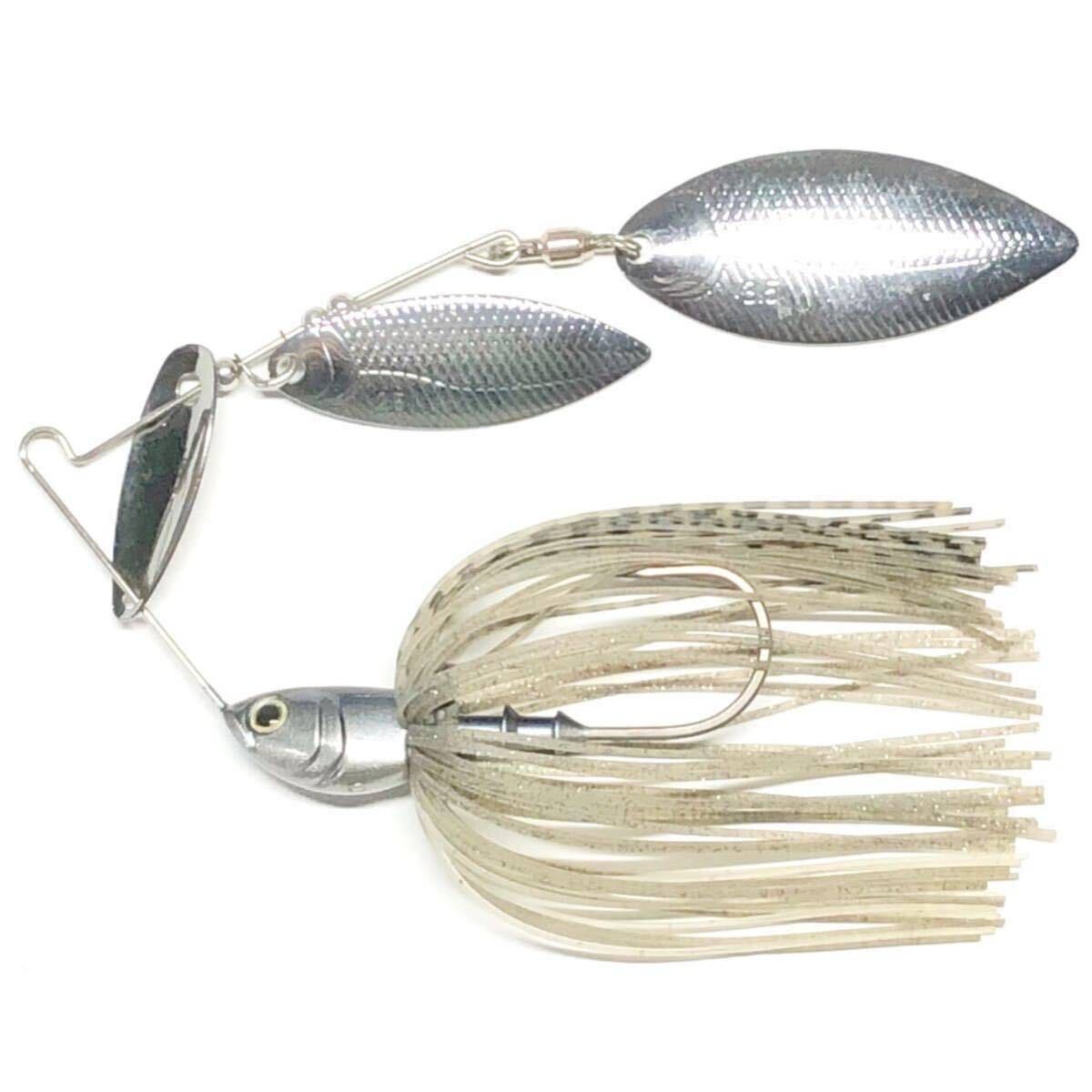  Be bru3/8oz. DW #S408smo- gold Shad BOTTOMUP bottom up spinnerbait spinabe10g double wi low Beeble 3/8oz. DW