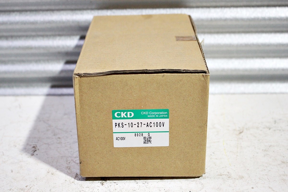 【未使用】CKD 蒸気用パイロットキック式2ポート電磁弁 PKS-10-27-AC100V