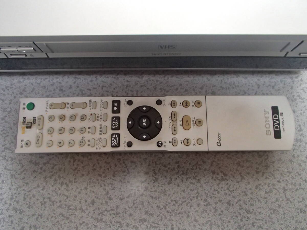 SONY スゴ録 RDR-VX30 VHS一体型DVDレコーダー リモコン付き SONY スゴ録 RDR-VX30 VHS一体型DVDレコーダー リモコン付き