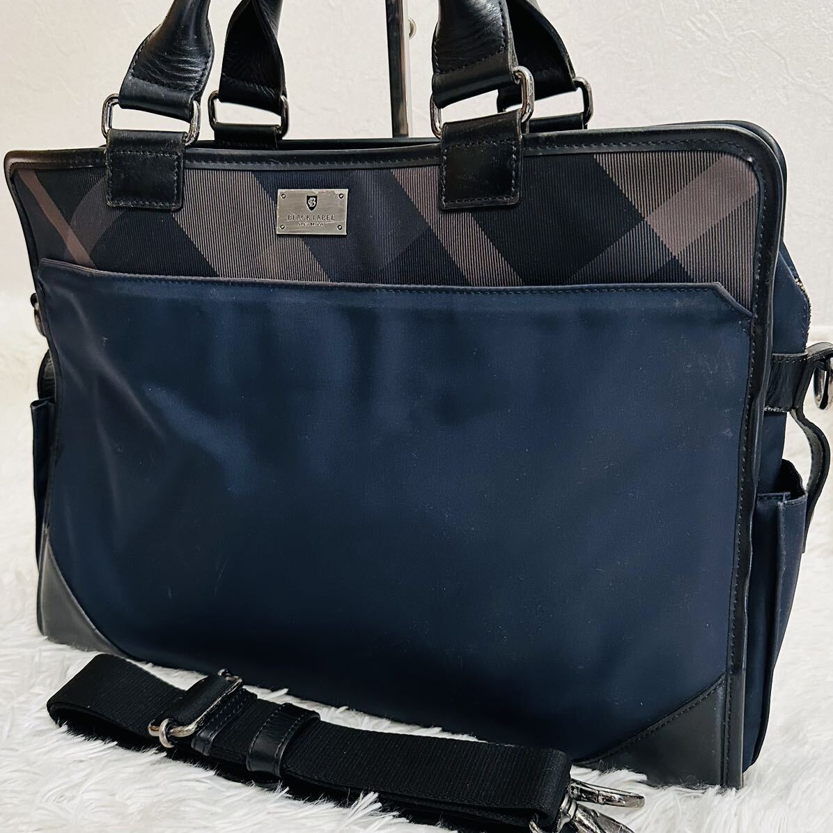 ブラックレーベル クレストブリッジ ブリーフバッグ ネイビー ブラックレーベル クレストブリッジ ブリーフバッグ ネイビー
