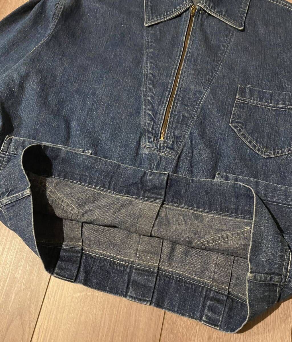 Yahoo!オークション - 最古 20s US NAVY DENIM PULLOVER JACKET Yahoo!オークション - 最古 20s US NAVY DENIM PULLOVER JACKET
