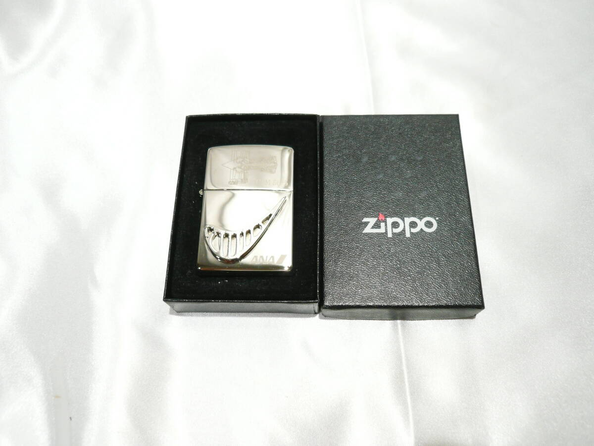 ☆zippo ジッポーライター ANA CFM56-5 エンジンパーツ メタル張り 未使用 全日空☆