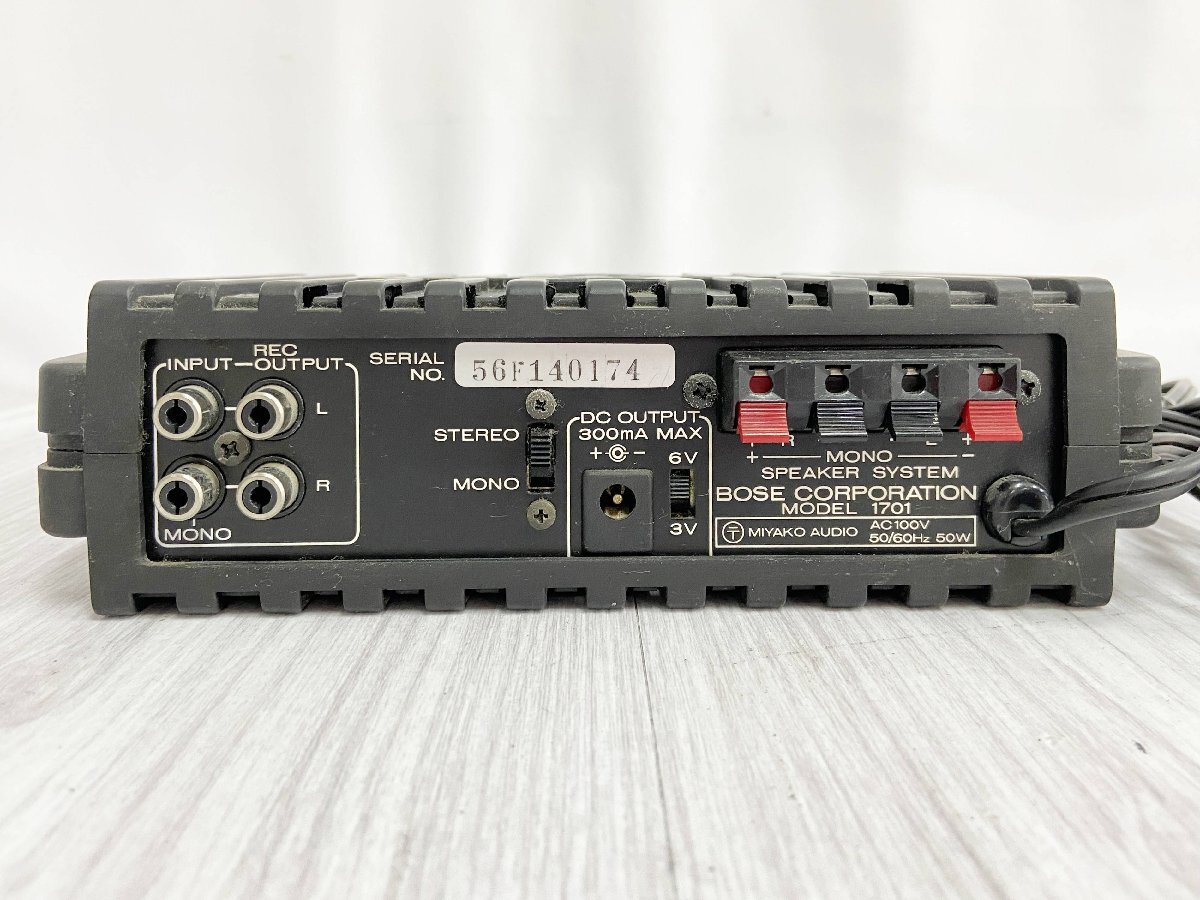 BOSE パワーアンプmodel 1701 ケーブルおまけ - メルカリ