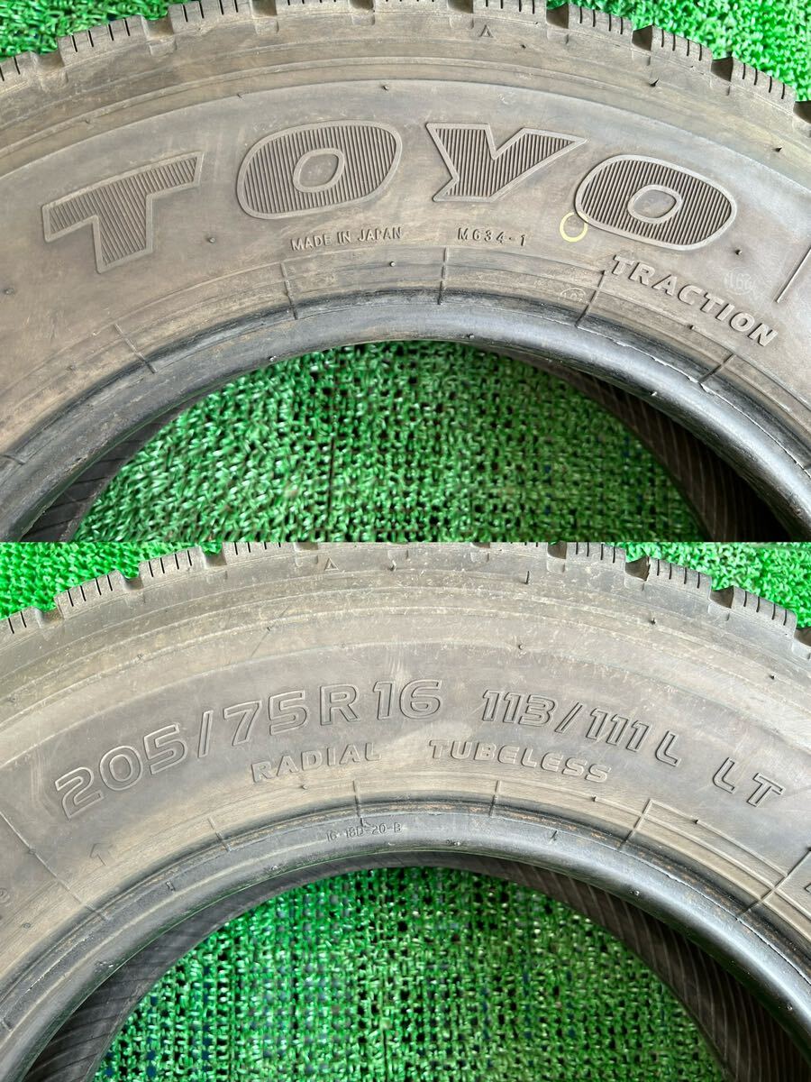 205/75R16 113/111L LT ノーマル　TOYO 4本セット　空タイヤ　夏タイヤ　トラックタイヤ　傷やシワあり_画像8