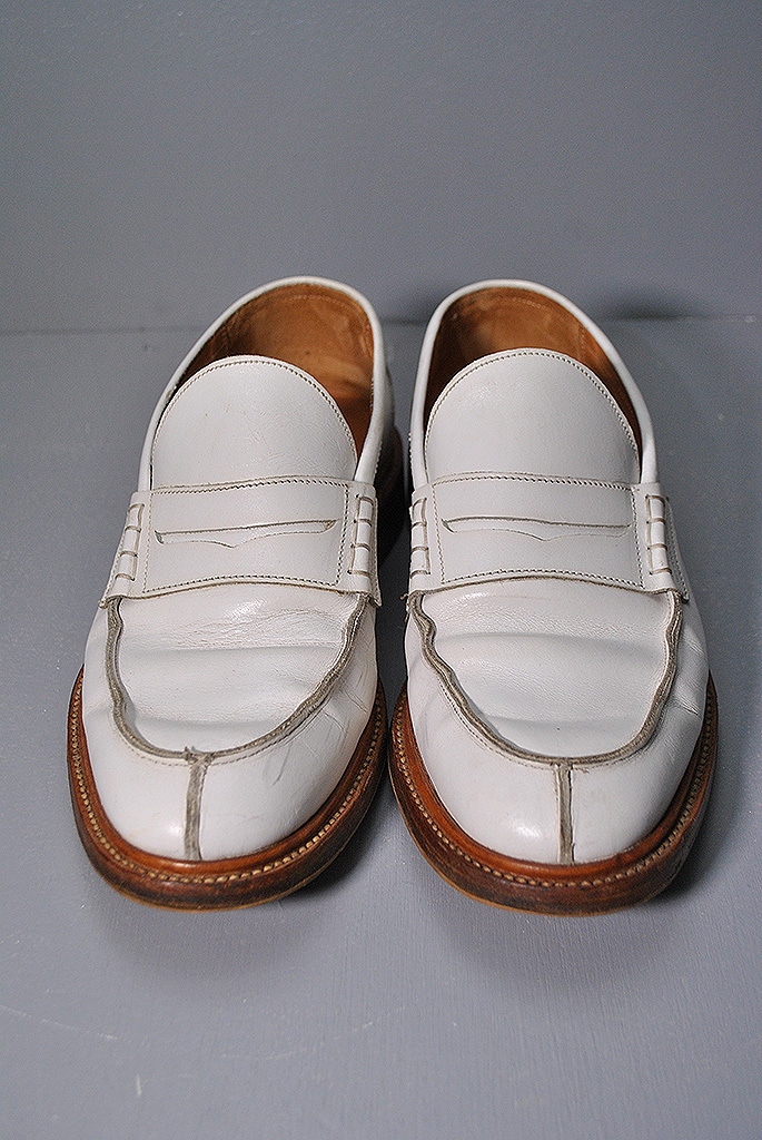 Tricker's JAMES トリッカーズ/ローファー/レザーシューズ/ホワイト/UK7_画像2