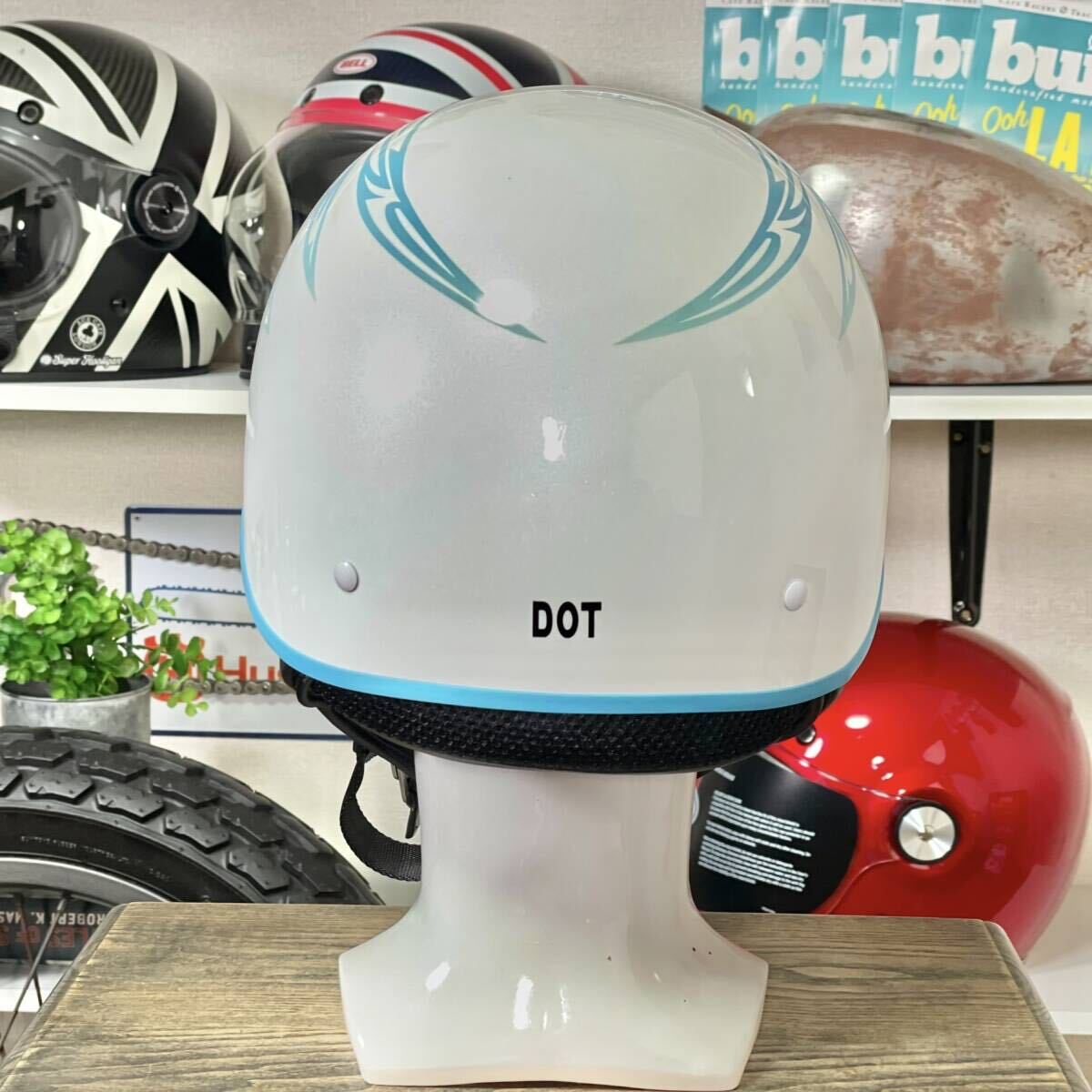  не использовался *Harley-Davidson Harley Davidson женский половина ад полушлем белый /M(S соответствует )DOT стандарт продается отдельно. защита приложен 