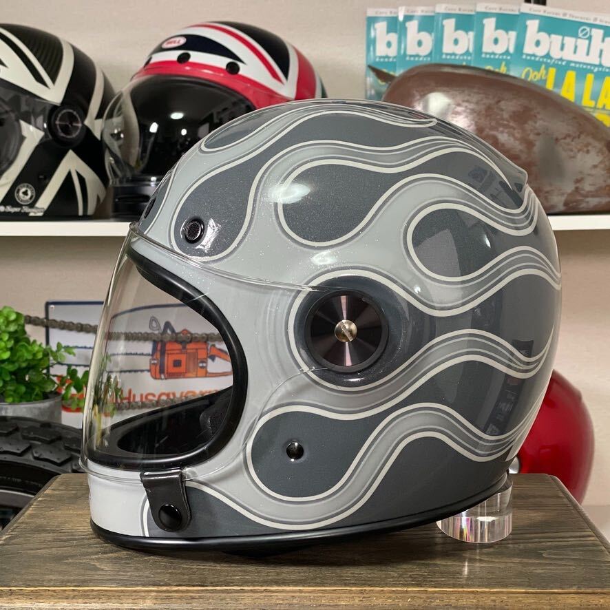 中古品☆US BELL BULLITT SE CHEMICAL CANDY GREY ベル ブリット フルフェイスヘルメット ケミカルキャンディーグレー/M
