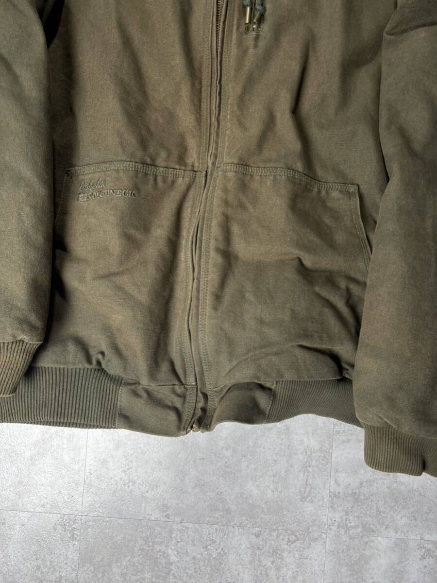 cabelas カベラス ダック地 焦茶 アクティブパーカー 古着 5XL cabelas カベラス ダック地 焦茶 アクティブパーカー 古着 5XL