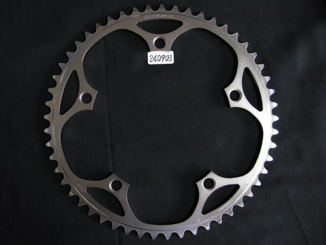 ピスト・競輪/NJS認定shimano【DURA-ACE】大ギア厚歯53T現行美中古JD