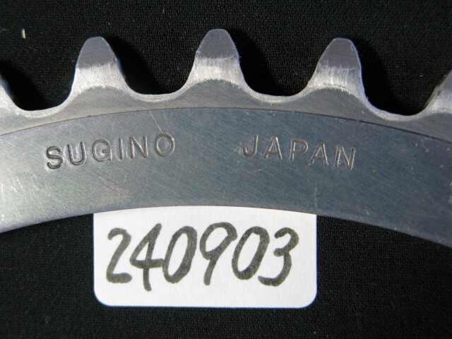 ピスト?競輪/NJS認(rèn)定sugino【AERO MIGHTY】大ギア厚歯47T/PCD:144mm中古品