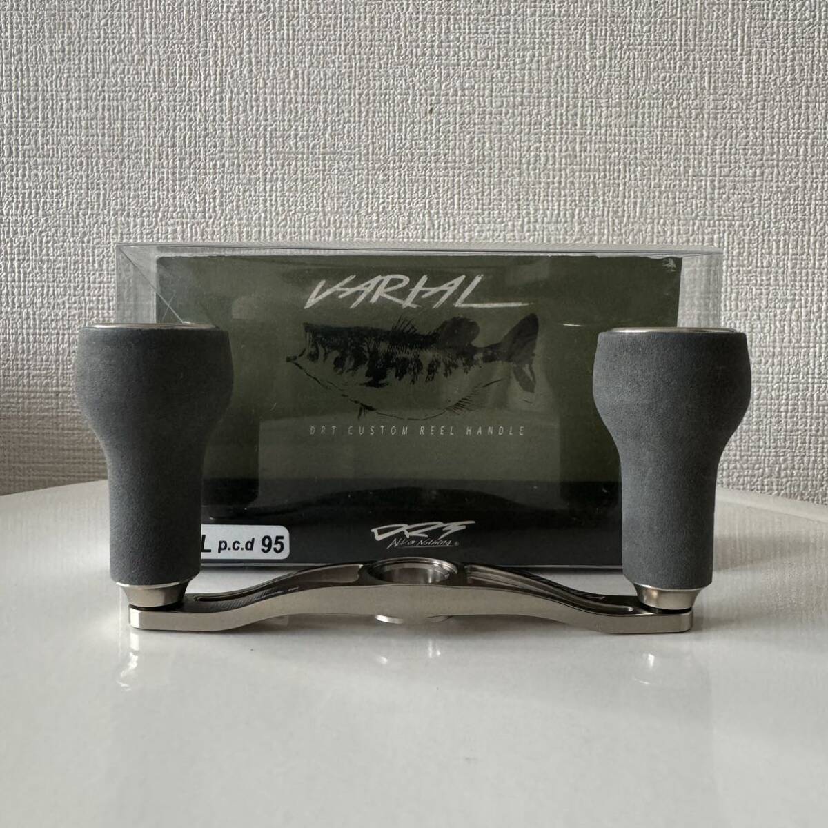 バリアル ハンドル 95mm EVAノブ スリムノブ グレー&ブラック2個 バリアル ハンドル 95mm EVAノブ スリムノブ グレー&ブラック2個
