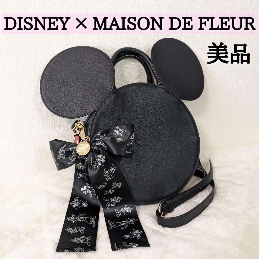 美品】MAISON DE FLEUR DISNEY ミッキー ショルダーバッグ 美品】MAISON DE FLEUR DISNEY ミッキー ショルダーバッグ