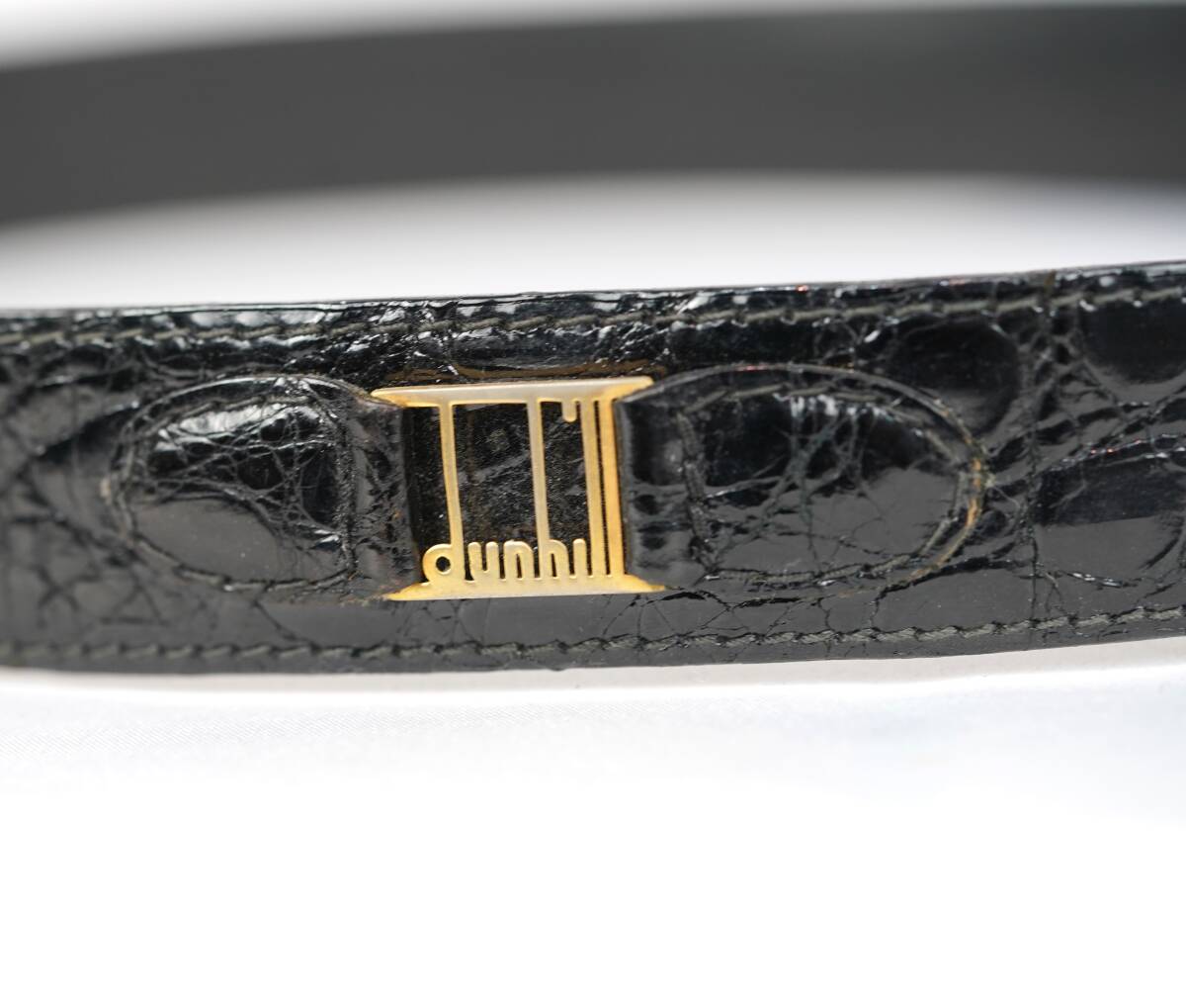 dunhill ダンヒル ベルト ワニ革 アリゲーター