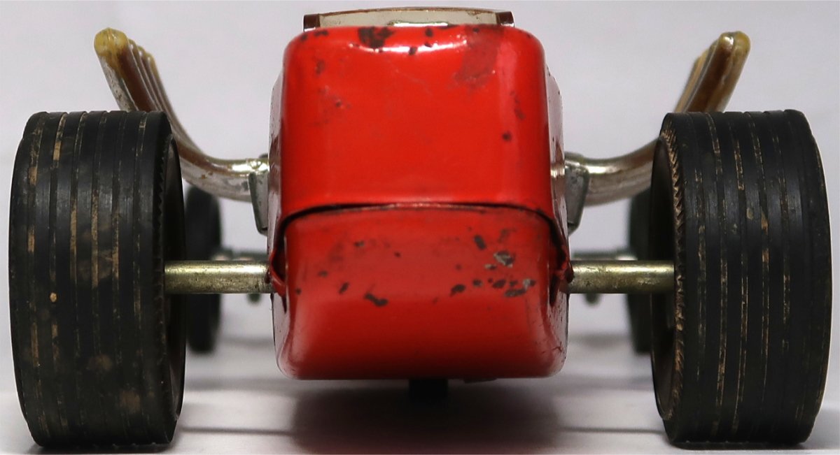 野村トーイ， レーシングカー， ブリキ， 日本製， 中古，破損あり