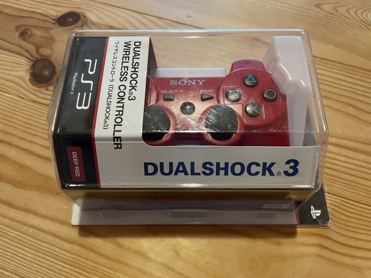 SONY ソニー PS3 コントローラー DUALSHOCK3 プレイステーション3 ディープ レッド　ワイヤレスコントローラー デュアルショック 純正