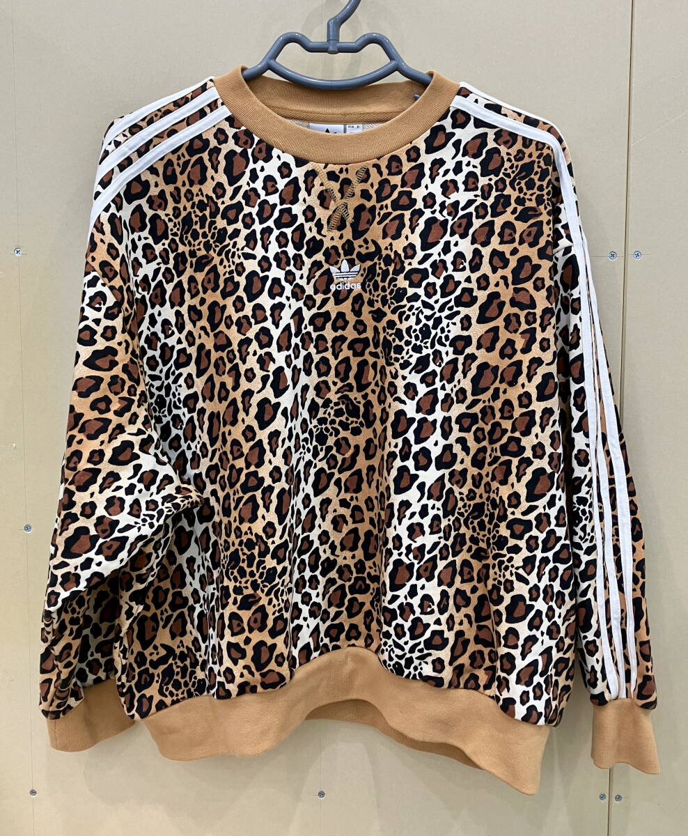 アディダス レオパード スウェット M サイズ トレーナー◆537
